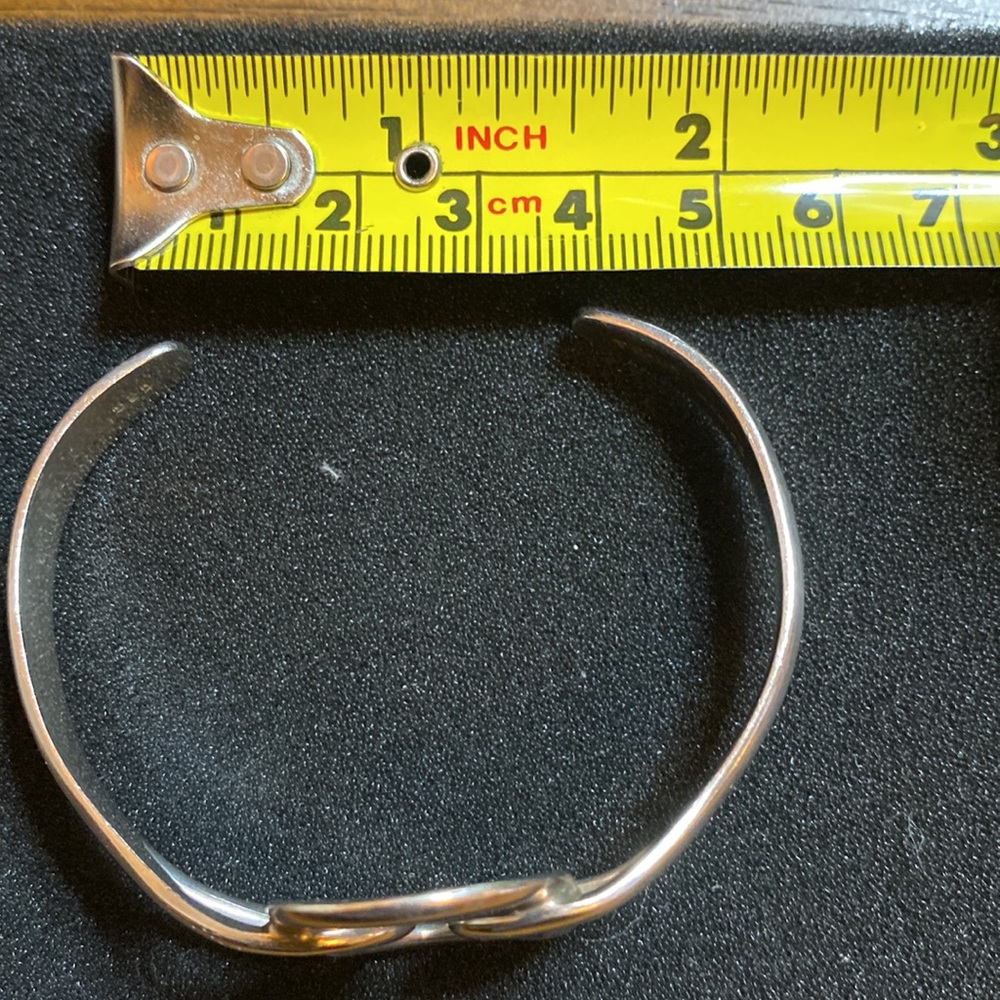 Sterling silver cuff bracelet - Picture 4 of 7